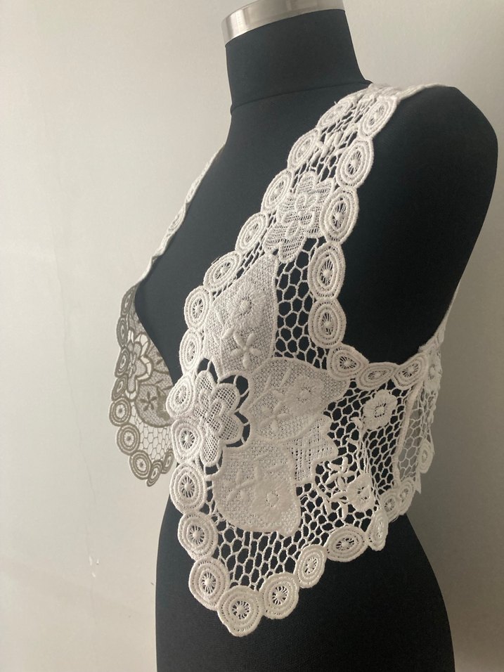 Dantel İşlemeli Kadın Bohem Yelek - Görsel 2