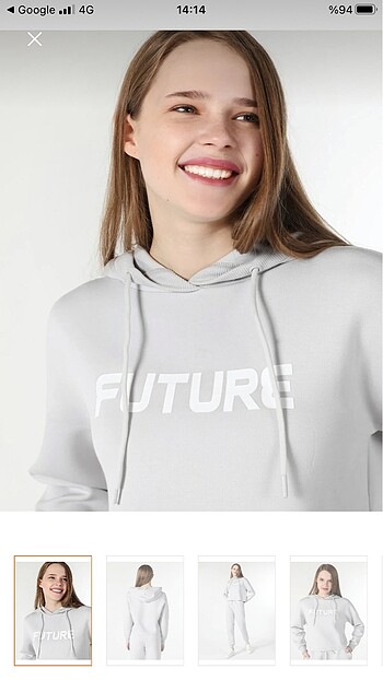 s Beden gri Renk Colin?s baskılı kapüşonlu gri sweatshirt
