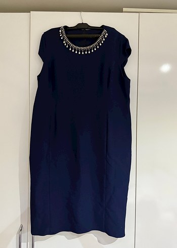 Büyük beden midi elbise - Görsel 2