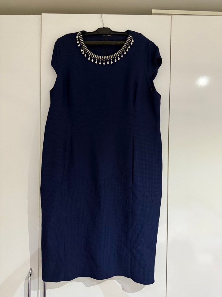 Büyük beden midi elbise - Görsel 2