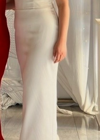 Tek kol nişan elbisesi - Görsel 2