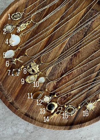 Bohem Zincir Detaylı Uzun Altın Kolye - Görsel 2