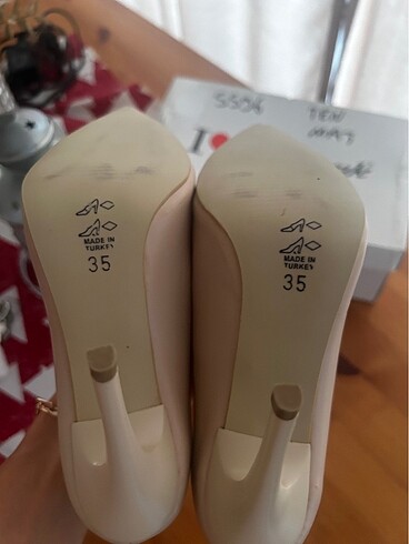 35 Beden Krem rengi stiletto