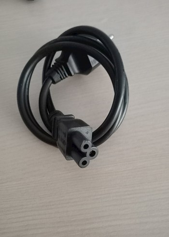 3'lü Notebook Şarj Adaptörü - Güç Kablosu