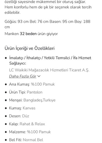 Bej Rahat Kalıp Kanvas Erkek Pantolon - Görsel 5