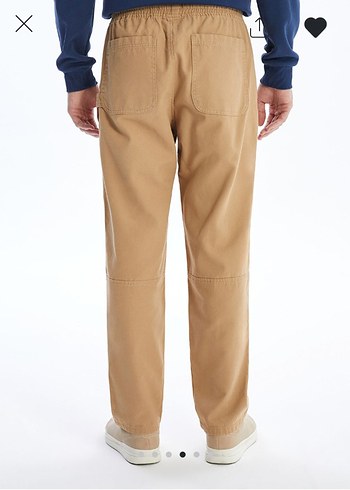 Bej Rahat Kalıp Kanvas Erkek Pantolon - Görsel 3