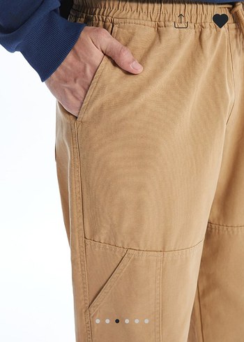 Bej Rahat Kalıp Kanvas Erkek Pantolon - Görsel 2