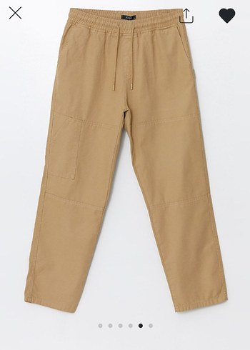 Bej Rahat Kalıp Kanvas Erkek Pantolon - Görsel 4