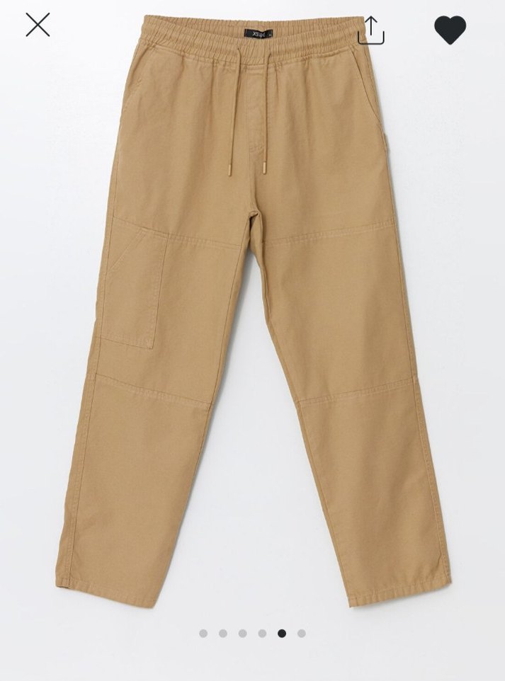 Bej Rahat Kalıp Kanvas Erkek Pantolon - Görsel 4