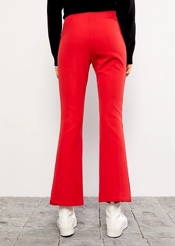 LCW Vision Kırmızı Kadın Dar Fit Düz Pantolon - Görsel 5