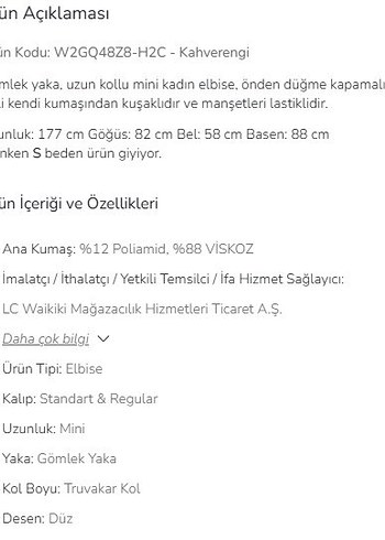 LCW Vision Kiremit Rengi Kadın Gömlek Yaka Düz Elbise - Görsel 7