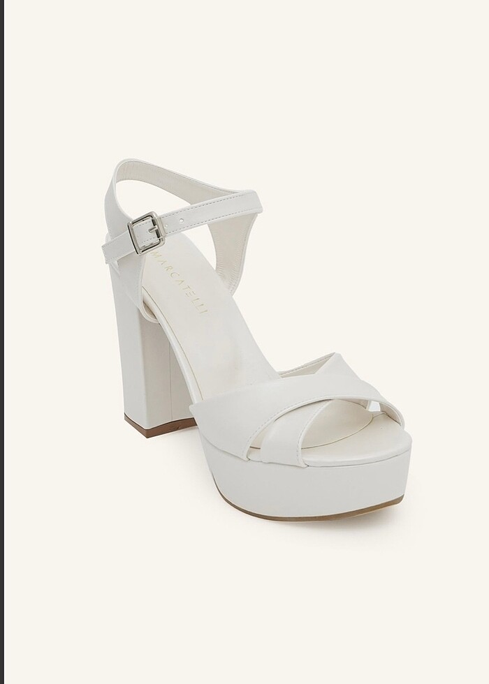 Lindon platform Marcatelli gelin ayakkabısı - Görsel 2