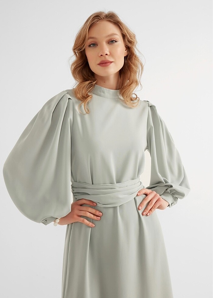 BİRGÜL BEKTAŞ TESETTÜR ELBİSE - Görsel 2