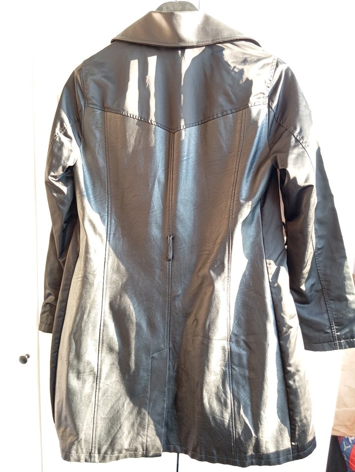 Deri Midi Trençkot - Görsel 3