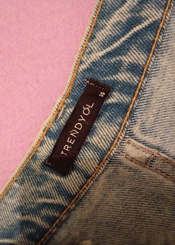 Denim Mini Etek - Görsel 2