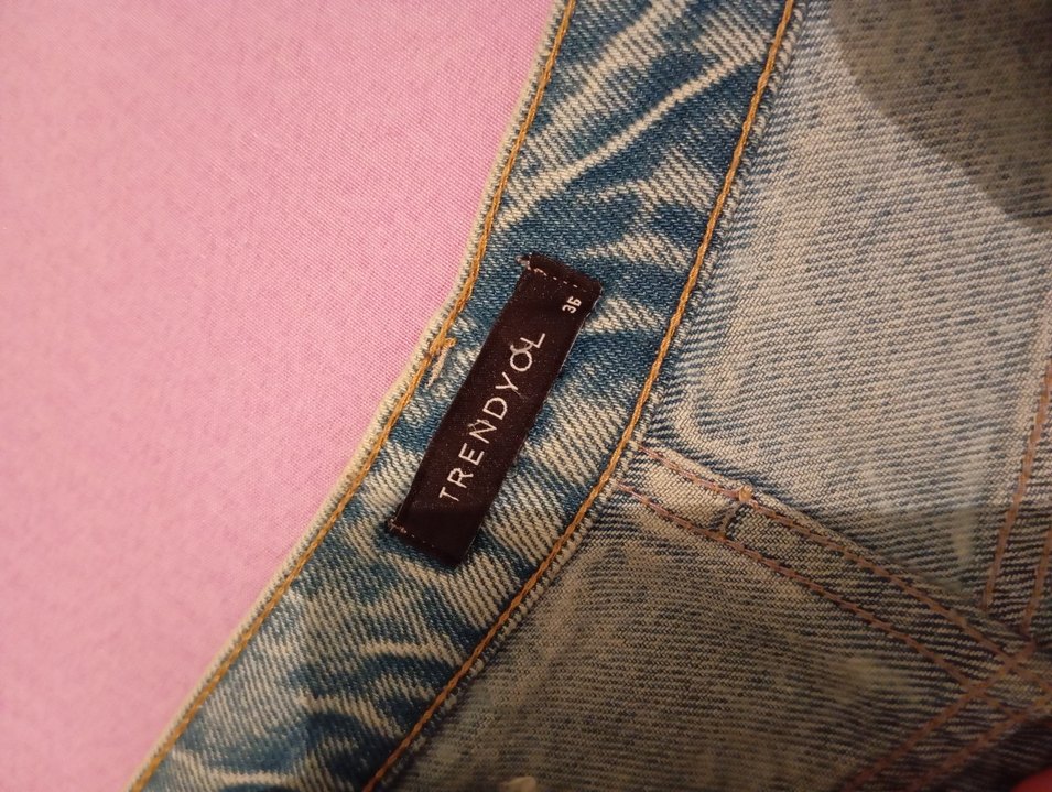 Denim Mini Etek - Görsel 2