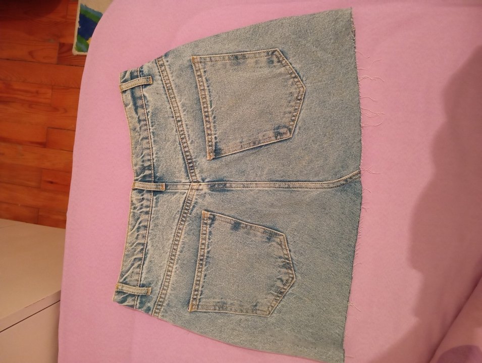 Denim Mini Etek - Görsel 3
