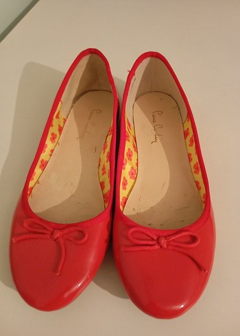 Kırmızı Rugan Babet Ayakkabı - Görsel 3