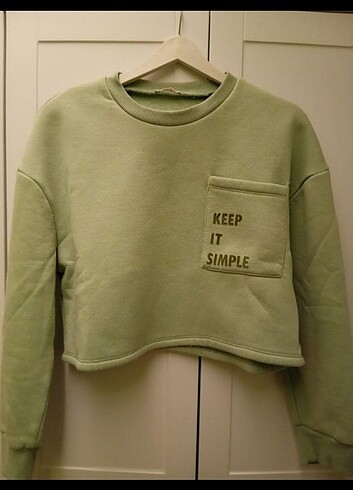 Kısa crop sweatshirt