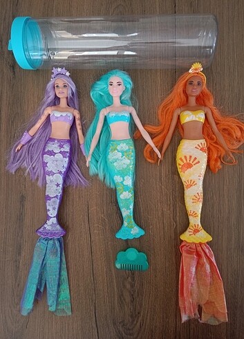 3 Adet Color Reveal Barbie Denizkızı Barbie Oyuncak Bebek %20 İndirimli -  Gardrops