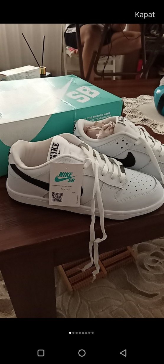 Beyaz Nike  Spor Ayakkabı - Görsel 4