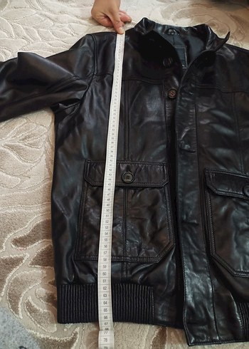 Pierre Cardin hakiki deri  ceket - Görsel 11