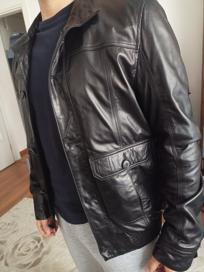 Pierre Cardin hakiki deri  ceket - Görsel 4