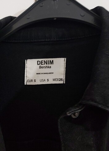 s Beden siyah Renk Bershka kot ceket