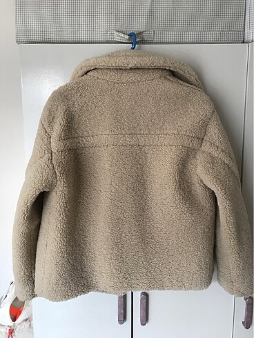 xs Beden camel Renk Pull and bear peluş kaban
