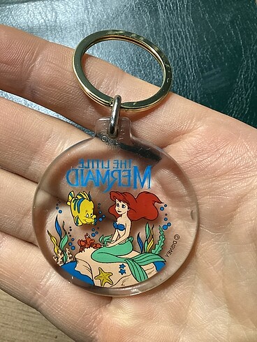 Walt Disney World Ariel little mermaid deniz kızı vintage anahtarlık