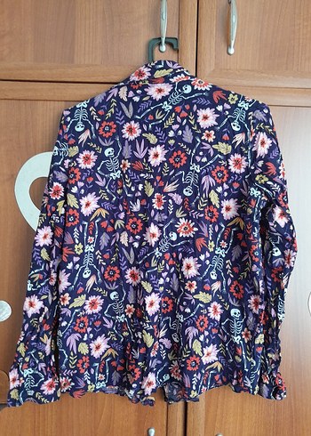 Çiçek Desenli Bohem Kadın Gömlek - Görsel 3