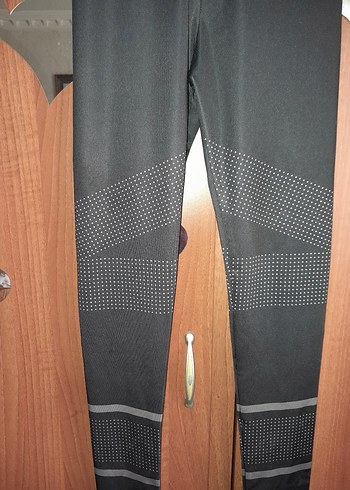 Gri Yüksek Bel Spor Tayt - Görsel 2