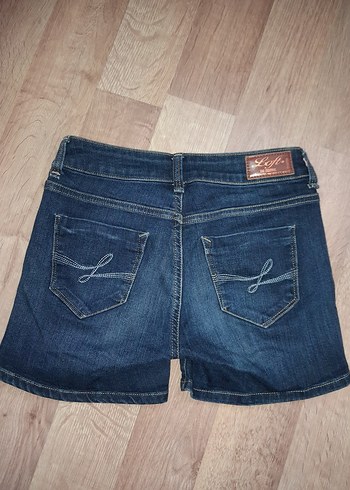 Loft Mavi Loose Fit Mini Denim Şort