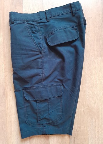 Erkek Lacivert Bol Kesim Denim Bermuda Şort - Görsel 2