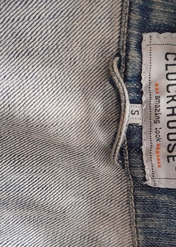 Düğmeli  Batik Desenli Kadın Denim Ceket - Görsel 4