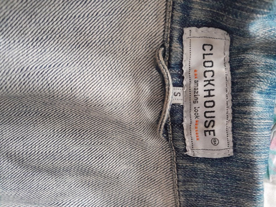 Düğmeli  Batik Desenli Kadın Denim Ceket - Görsel 4