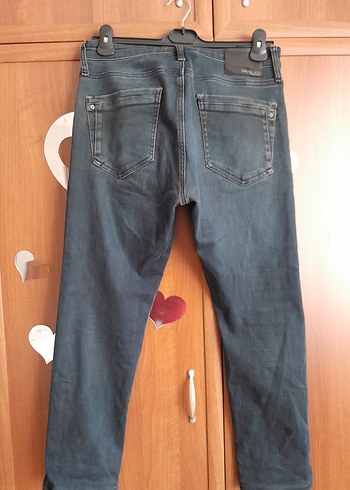 Lacivert Renkli Rahat Kesim Erkek Kot Pantolon - Görsel 2