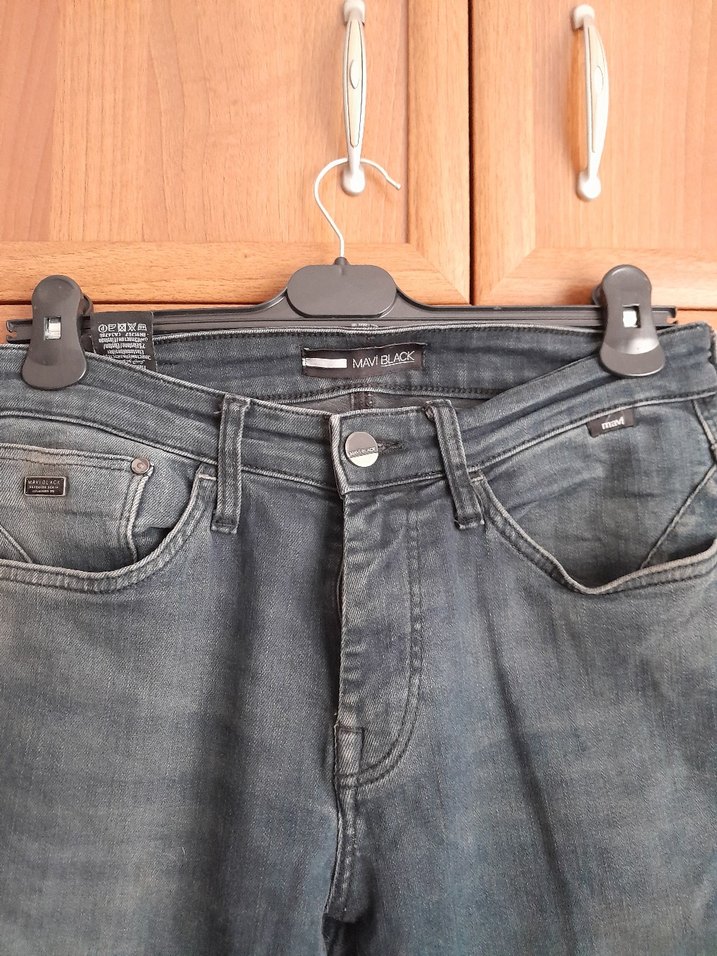 Lacivert Renkli Rahat Kesim Erkek Kot Pantolon - Görsel 4