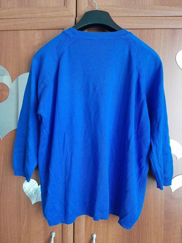 Mavi Kadın Fakir Kollu Triko Kazak - Görsel 3