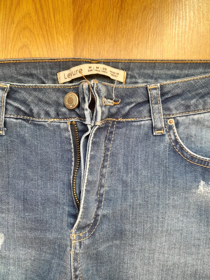 Mavi Kadın Denim Mini Şort - Görsel 3