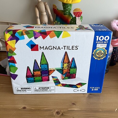 Magna tiles 100 parça mıknatıslı blok