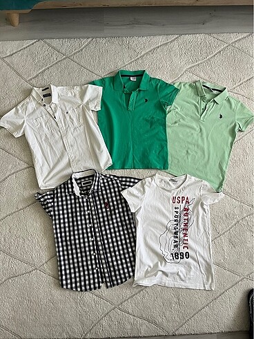 U.S Polo Assn. 5 Adet Erkek Çocuk T shirt