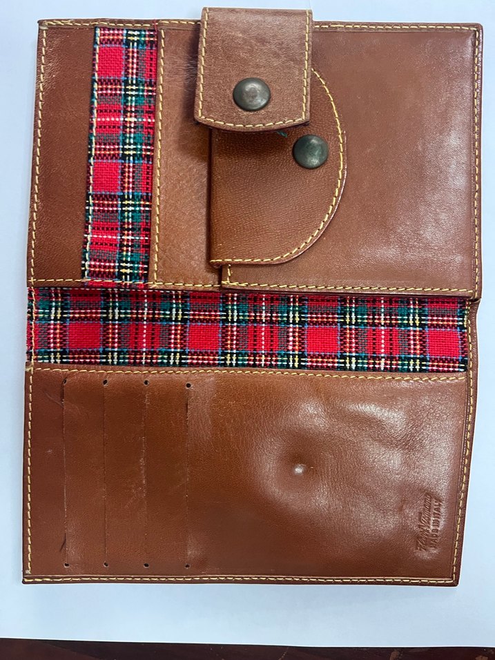 Vintage Kahverengi Gerçek Deri  Erkek Cüzdanı - Görsel 2