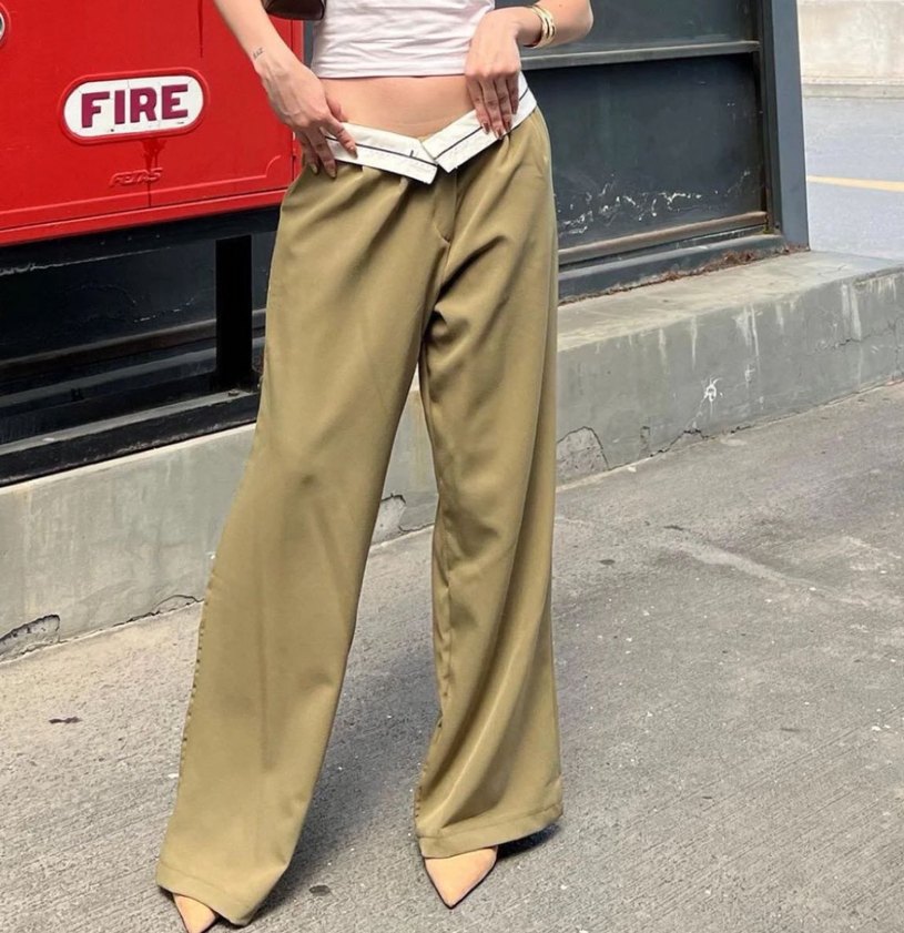 Kadın Haki Boyfriend Pantolon - Görsel 3