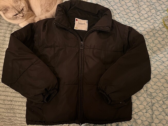 Pull and Bear Pull&bear siyah kadın mont