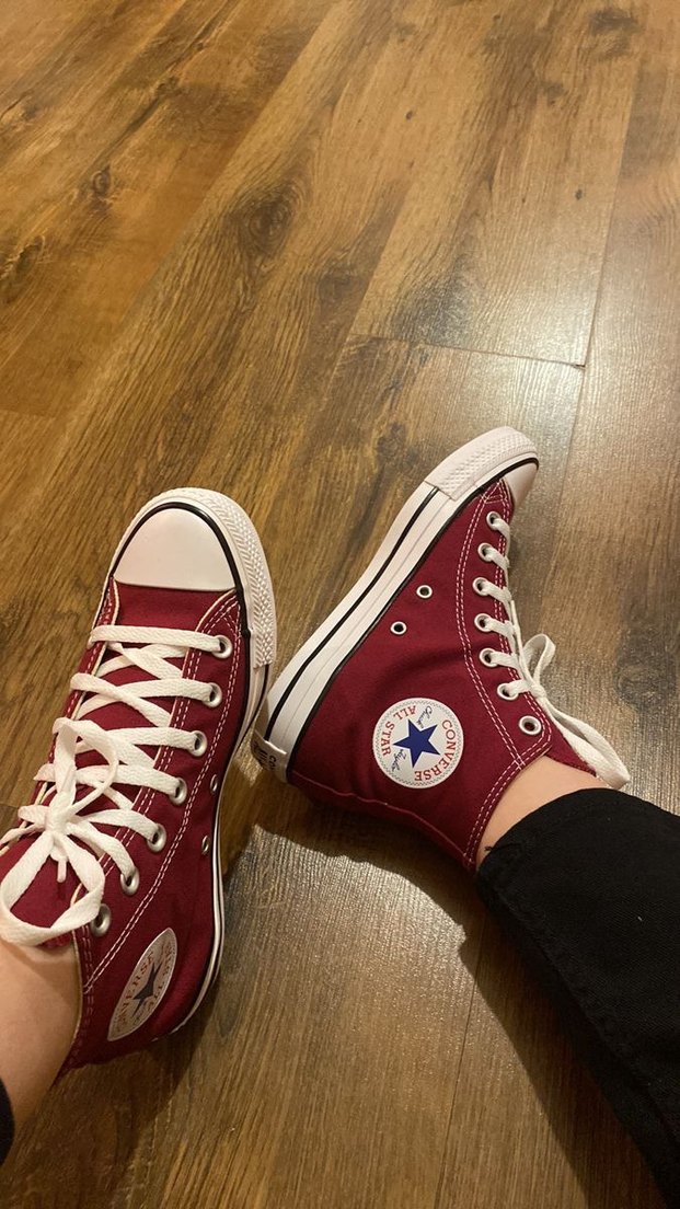 Bordo Converse Kadın Sneakers - Görsel 4