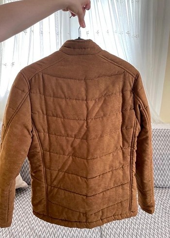 Erkek Kahverengi Süet Fermuarlı Ceket - Görsel 3