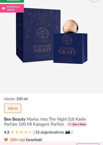 Bee Beauty Into The Night Kadın Parfümü 100 ml - Görsel 5