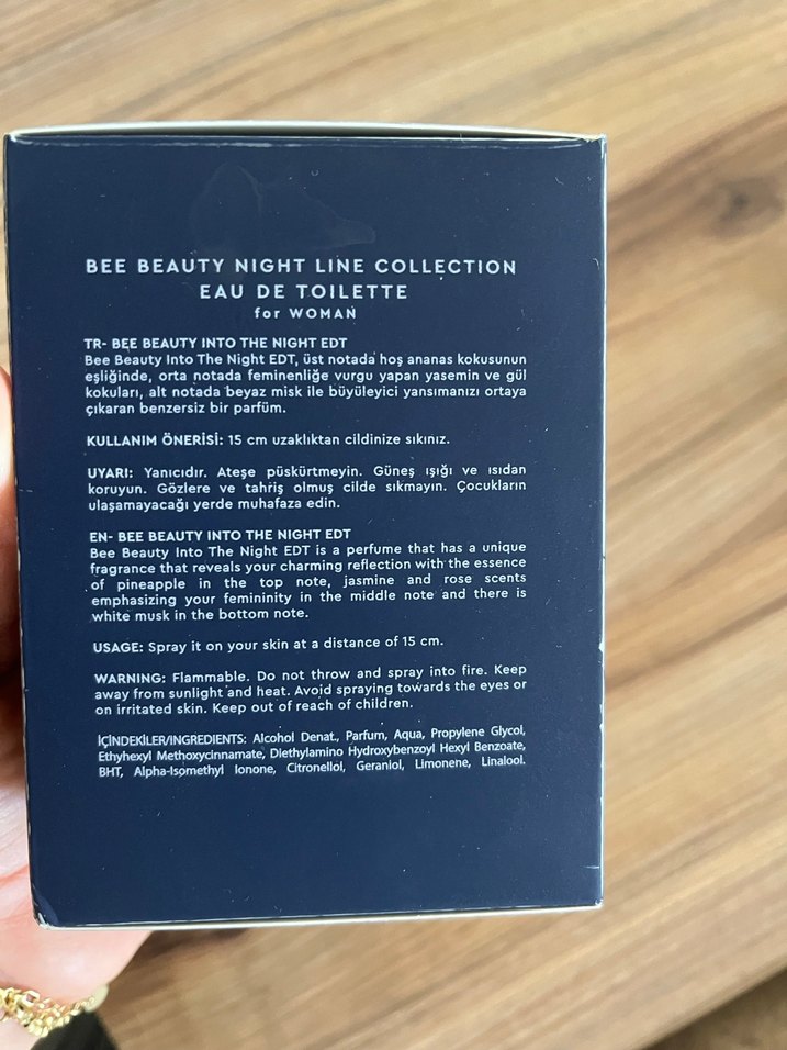 Bee Beauty Into The Night Kadın Parfümü 100 ml - Görsel 2