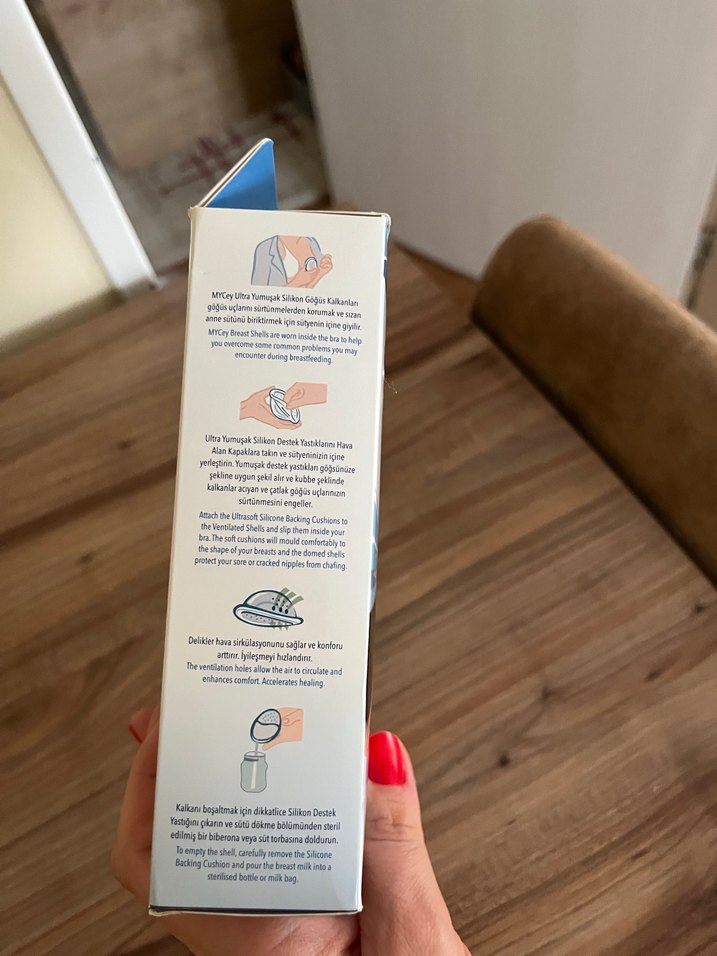 Mycey Göğüs Kalkan Seti ve Silikon Destek Yastıkları - Görsel 3